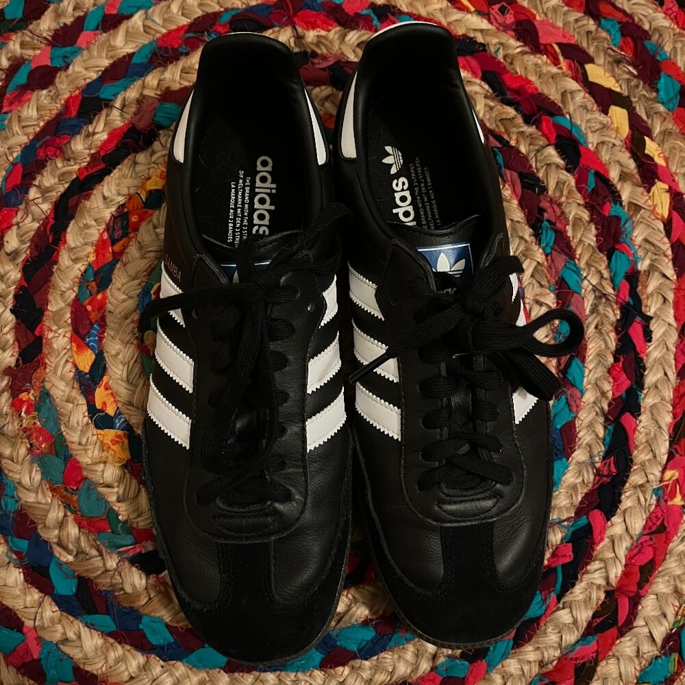 Adidas black sambas